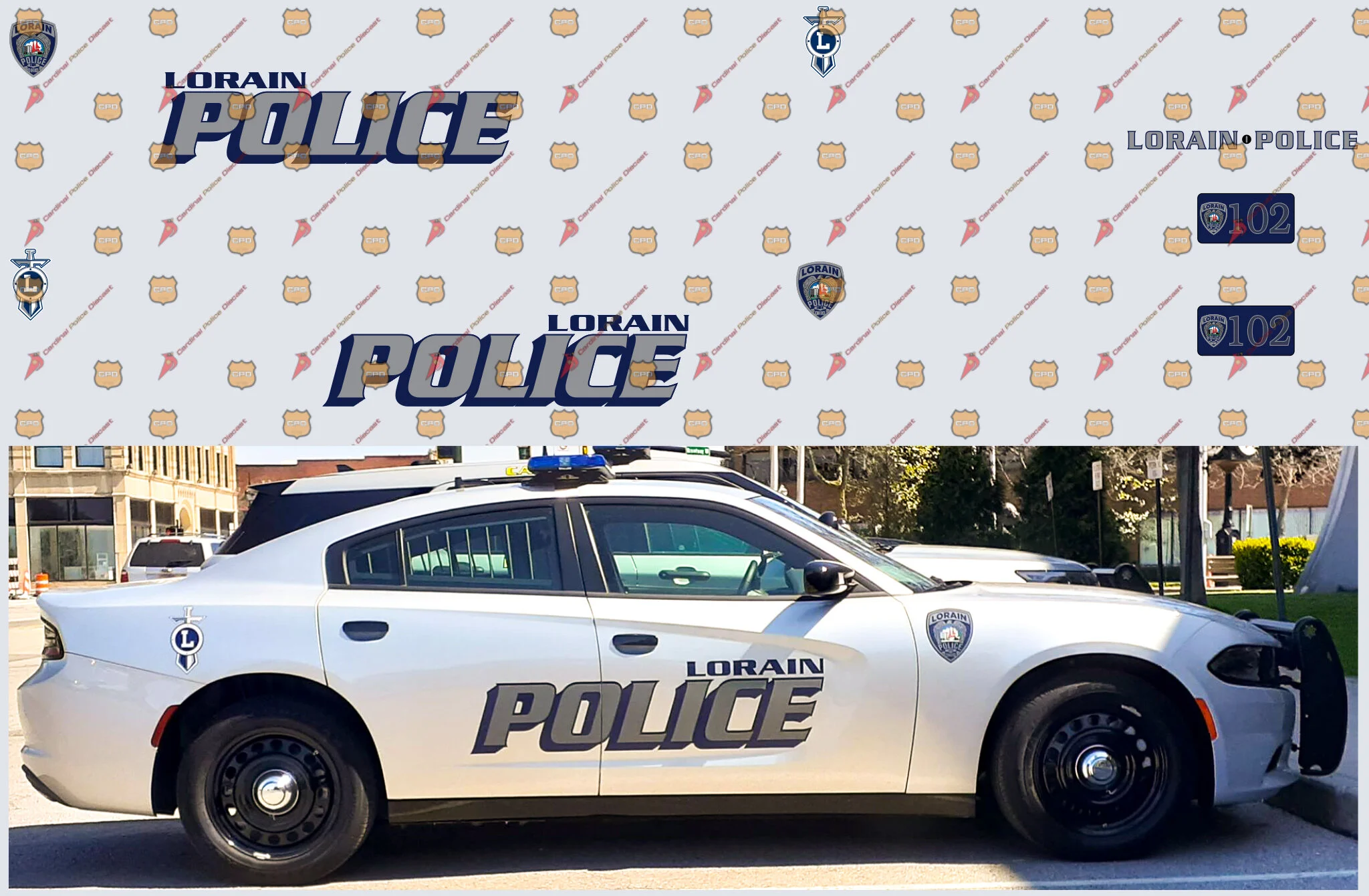 Lorain, OH Police Department — Cardinal Police Diecast